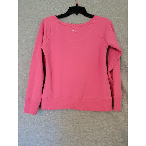 Women's/Junior's Pink PUMA Dry Cell Crewneck Sweatshirt Small - Picture 2 of 12